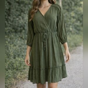 Women's Indigo Rose Green Dress Size M